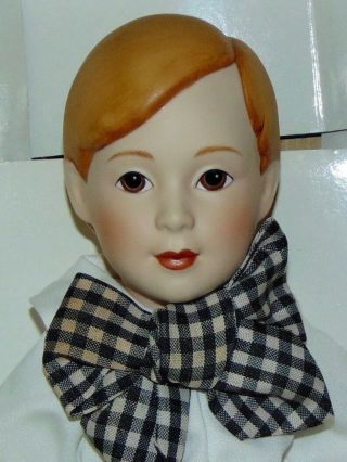 Franklin Porcelain Doll Ralston Purina Boy Boxed Advertising