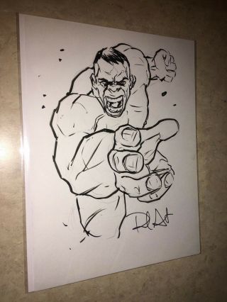Paul Azaceta Art Sketch Drawing The Incredible Hulk