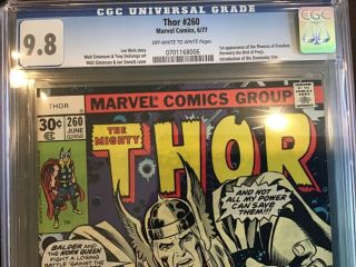 Thor 260 Cgc 9.  8 Nm/mt Ow/w Pages - 1st Appearance Of Phoenix Of Freedom