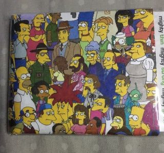 The Simpsons Mighty Wallet Bill Fold Tyvek Paper Wallet Lootcrate Exclusive