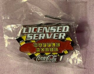 Vintage Coca Cola Licensed Server Waffle House Pin