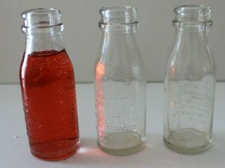 Thomas A.  Edison Battery Oil Glass Bottle Set Of 3 Bottles Pd