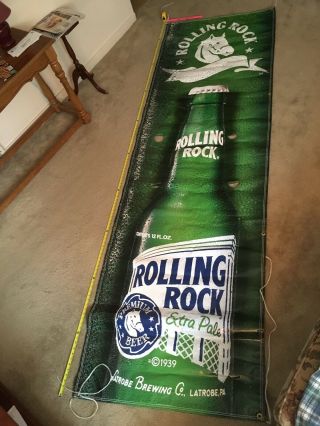 Rolling Rock Beer Sign Banner