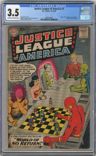 1960 Justice League 1 Cgc 3.  5 1st Despero