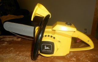 Vintage Ertl John Deere Toy Chainsaw Missing Pull Starter In Good Shape