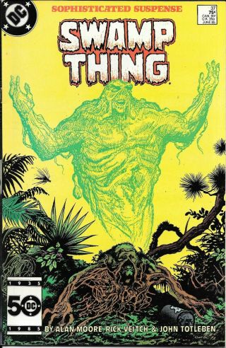 Saga Of The Swamp Thing 37 (1985 Dc) 1st Full App.  John Constantine Hi - Gradable