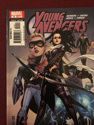 Marvel Young Avengers 10 First 1st App Kate Bishop on a cover Jim Cheung Cover 5