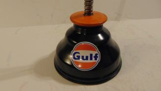 Gulf Vintage Pump Eagle Oil Can Gasoline Station Gas Motor Spout Oiler Chevron