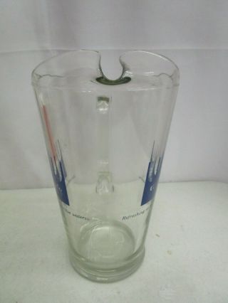 Vintage HAMM ' S GLASS BEER PITCHER (Refreshing As the Land of Sky Blue Waters) 4
