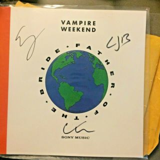 Vampire Weekend - Father Of The Bride Autographed Signed Vinyl 2xlp 1st Pressing