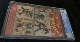 1963 MARVEL SPIDER - MAN 4; CGC UNIVERSAL 7.  5; OFF - WHITE PAGES. 4