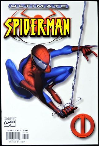 S138.  Ultimate Spider - Man 1 By Marvel 9.  0 Vf/nm (2000) Rare White Cover Edition