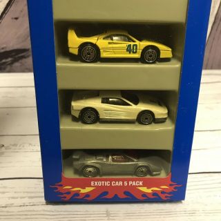 Vintage Hot Wheels 25th Anniversary Collector ' s Edition Exotic Car 5 Pack 5