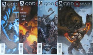 God Of War (4) Comic Set 1 2 3 4 Dark Horse 1st Print Complete Series