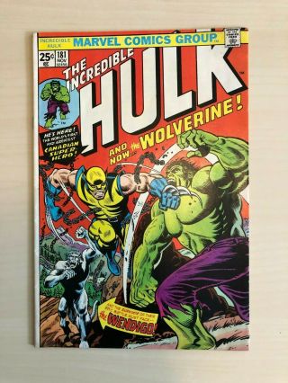 Incredible Hulk 181 - 1st Wolverine - Marvel Value Stamp Intact