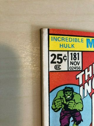Incredible Hulk 181 - 1st Wolverine - Marvel Value Stamp Intact 3