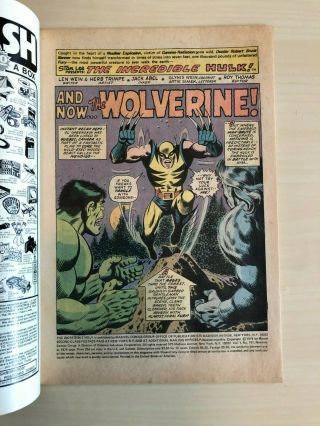 Incredible Hulk 181 - 1st Wolverine - Marvel Value Stamp Intact 6