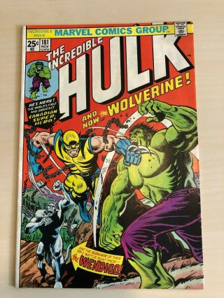 Incredible Hulk 181 - 1st Wolverine - Marvel Value Stamp Intact 9