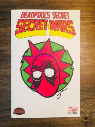 Rick And Morty Deadpool Artwork Drawn And Signed By James Fugate