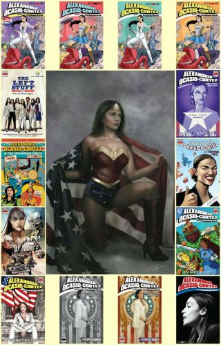 Alexandria Ocasio Cortez & Freshman Force • All 15 Covers • Wonder Woman Variant