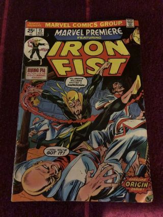Marvel Premiere 15 Iron Fist 1st Appearance Marvel Comics (1974)