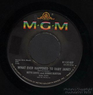 (hear) 1962 Bette Davis & Debbie Burton 45 (what Ever Happened To Baby Jane?)