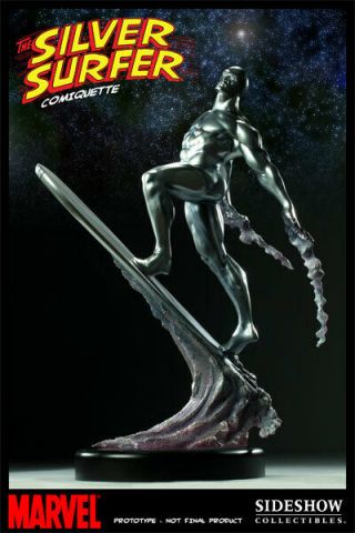 Sideshow Collectibles Silver Surfer Premium Format Statue Exclusive With Art 6