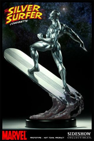 Sideshow Collectibles Silver Surfer Premium Format Statue Exclusive With Art 7
