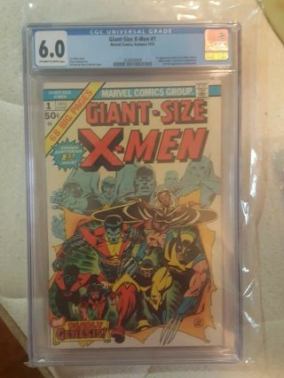 Giant Size X - Men 1 Cgc 6.  0 Ow - W 1975 1st Team Storm Nightcrawler Wolverine