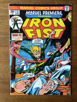 Marvel Premiere 15 - First Appearance Of The Iron Fist.