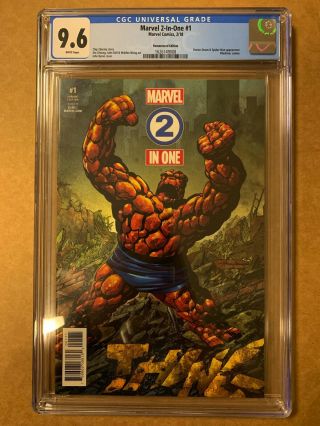 Marvel 2 In One 1 (2018 Marvel Comics) Remastered Variant Cgc 9.  6
