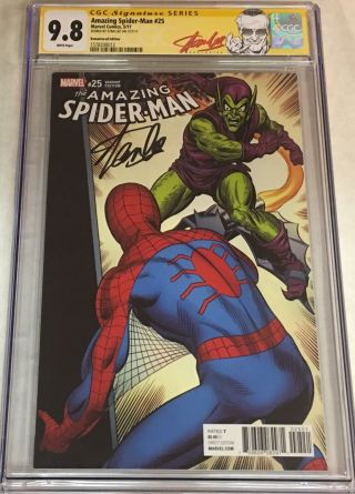 Asm Spiderman 25 Romita Remastered 1:1000 Signed By Stan Lee Cgc 9.  8 Ss