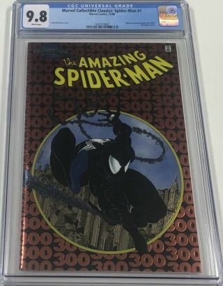 Marvel Collectibles Classics Spiderman 300 Chromium Cgc 9.  8