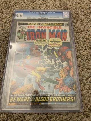 Iron Man 55 Cgg 9.  6 White Pages: 1st Thanos: Avengers