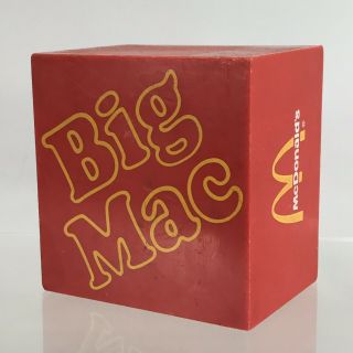 Vintage Mcdonald’s Big Mac Ge General Electric Radio Red Plastic Fast Food