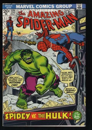 Spider - Man 119 Vf - 7.  5 White Pages