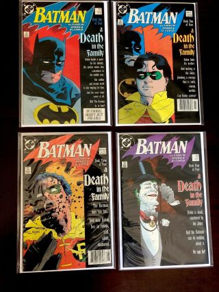 Batman Death In The Family 426 427 428 429 Vf/nm Dc 1988 Aparo Mignola Covers