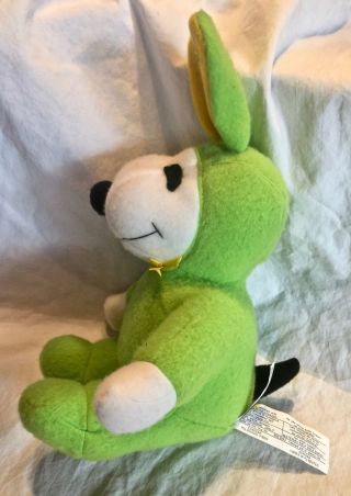 Snoopy in Green Bunny Suit Plush Peanuts Stuffed Animal Easter 3