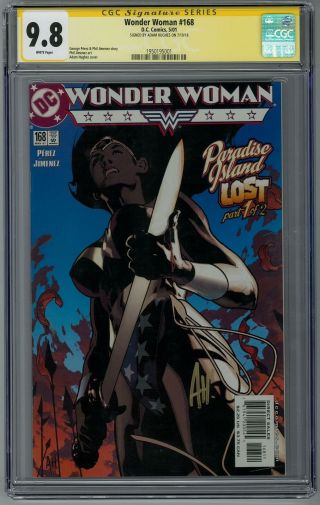 Wonder Woman 168 Cgc 9.  8 (w) Signed By Adam Hughes