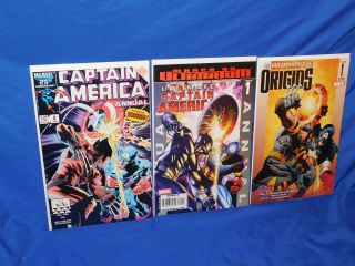 Captain America Annual 8 Wolverine Vf/nm Ultimate Origins 1 Variant Cover Swipe