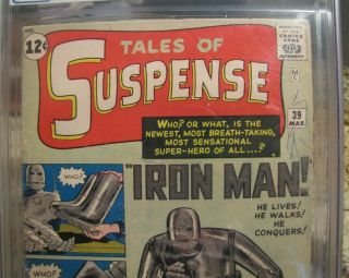 Tales of Suspense 39 CGC 3.  5 (Mar 1963,  Marvel) Iron Man 1st App. 8