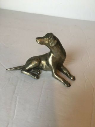 Vintage Brass Dog Made In Japan Unusual Rising Position