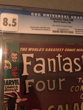 Fantastic Four 48 CGC 8.  5 2