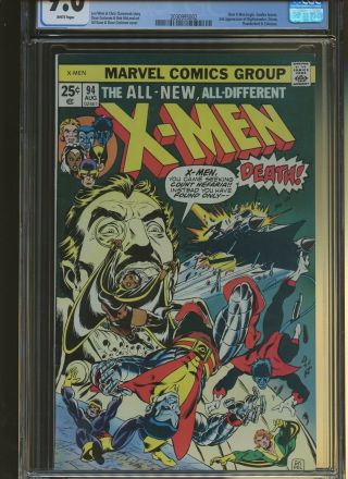 X - Men 94 CGC 9.  0 | Marvel 1975 | X - Men Begins.  2nd X - Men.  Sunfire Leaves 2