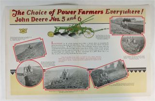 1931 John Deere Plows Farm Machinery Advertising Flyer / Letterhead Stationery