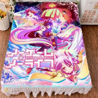 Anime No Game No Life Otaku Double - Bed Bedding Hd Cover Bed Sheets 150 200cm 4