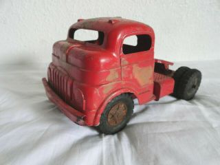 Vtg Structo Toys Red Metal Truck Cab 9” X 5” X 4 ½” Rusterific