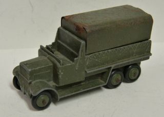Meccano England Dinky Toys Military 151b Army Covered Wagon 1947 - 49 Rarer 6wheel