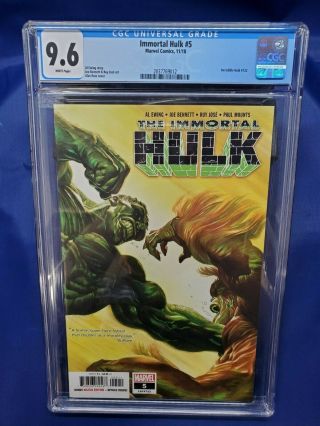 Cgc Graded 9.  6 Immortal Hulk 5 Marvel Comics 11/18