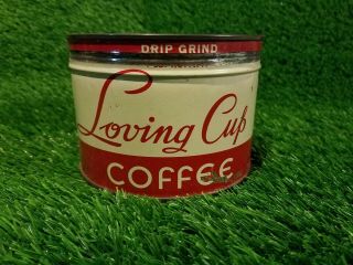 Vintage Loving Cup Coffee Can